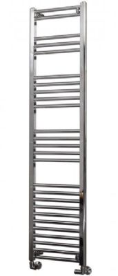 ULTRAHEAT ECO RAIL CHROME BATHROOM H1585mm x W400mm FLAT/STRAIGHT LADDER TOWEL WARMER, 4E15C